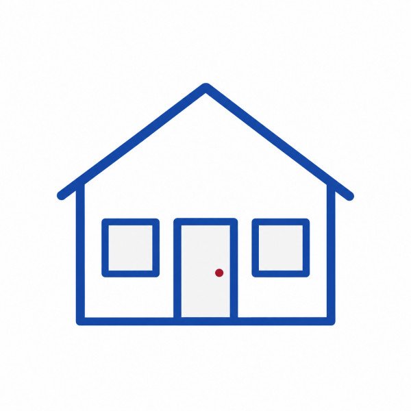 House symbol for health cover in Germany